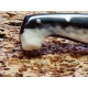 Coltello tipo pattadese con manicatura animata in corno muflone