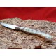 Coltello tipo dorgalese con manicatura animata in corno muflone