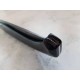 Coltello tipo dorgalese con manicatura animata in corno buffalo nero