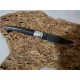 Coltello tipo pattadese con manicatura in corno bufalo nero
