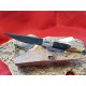 Coltello tipo dorgalese con manicatura animata in zoccolo di cavallo