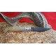 Coltello tipo pattadese con manicatura animata in corno montone