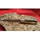 Coltello tipo pattadese con manicatura animata in ebano
