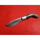 Coltello con manicatura animata in corno di buffalo fiammato