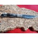Coltello tipo pattadese con manicatura animata in corno di montone