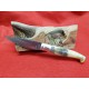 Coltello tipo dorgalese con manicatura animata in zoccolo di cavallo