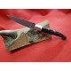 Coltello tipo dorgalese con manicatura animata in zoccolo di cavallo