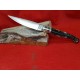 Coltello tipo dorgalese con manicatura animata in zoccolo di cavallo