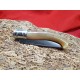 Coltello tipo dorgalese con manicatura animata in zoccolo di cavallo