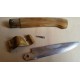restauro coltello in corno di montone