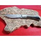 Coltello con manicatura animata in cervo sardo