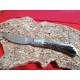 Coltello con manicatura animata in cervo sardo