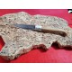 Coltello tipo pattadese con manicatura in ginepro sardo