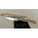 Coltello tipo pattadese con manicatura in olivastro a mosaico