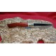 Coltello con manicatura in legno corallo 