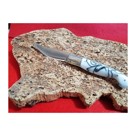 Coltello tipo pattadese con manicatura in kirinite 