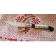 Coltello tipo dorgalese con manicatura  in mosaico di molari di cavallo e terminali in ebano tanzania