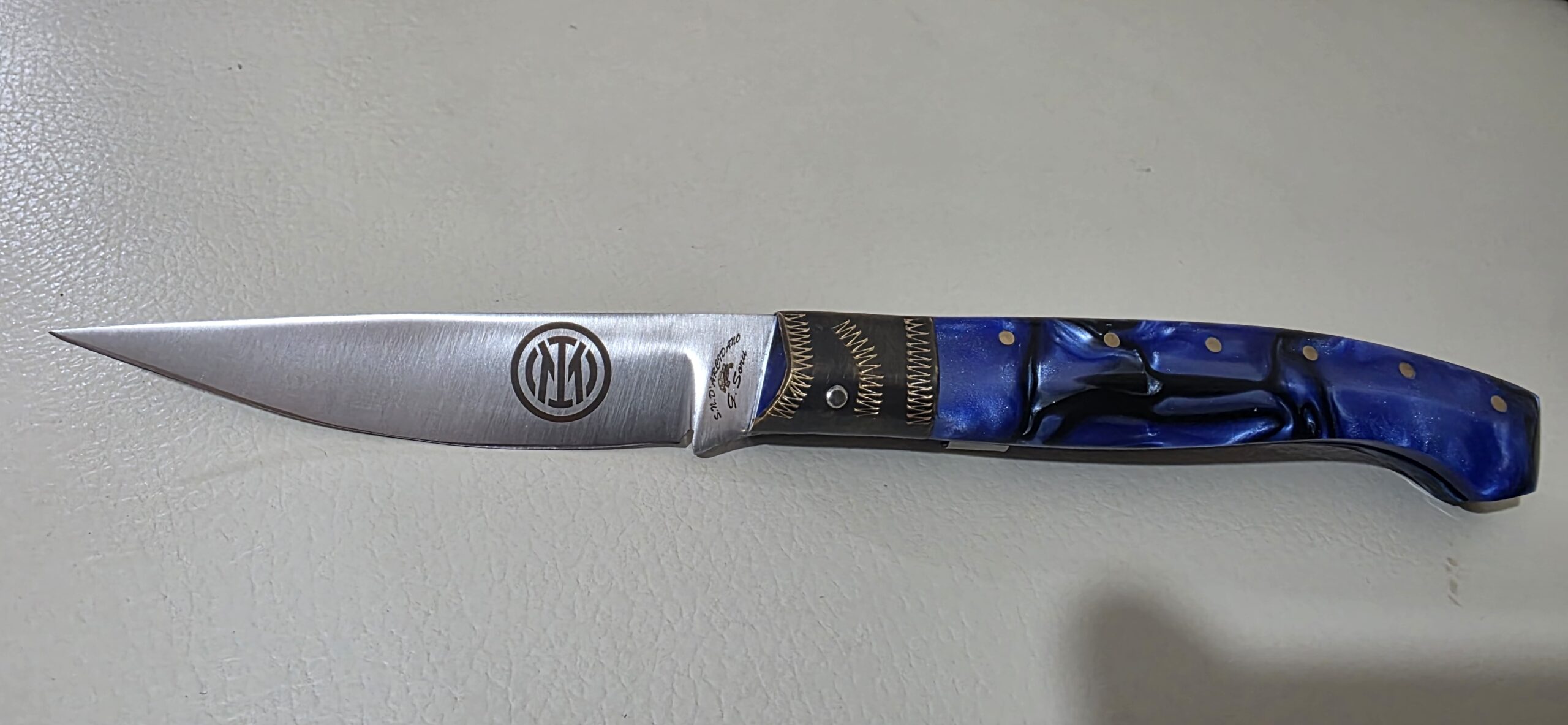 Arrasoja stile dorgalese  -Kirinite- Coltello Sardo